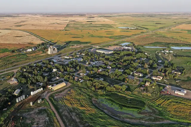 Aerial view of Creelman